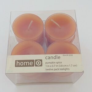 HOME Pumpkin Spice Tealights Set/11 Fall Thanksgiving Home Decor Candle